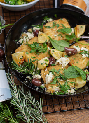 Polardorsch „Greek Style“ mit mediterranen Kartoffeln &amp; Brokkoli