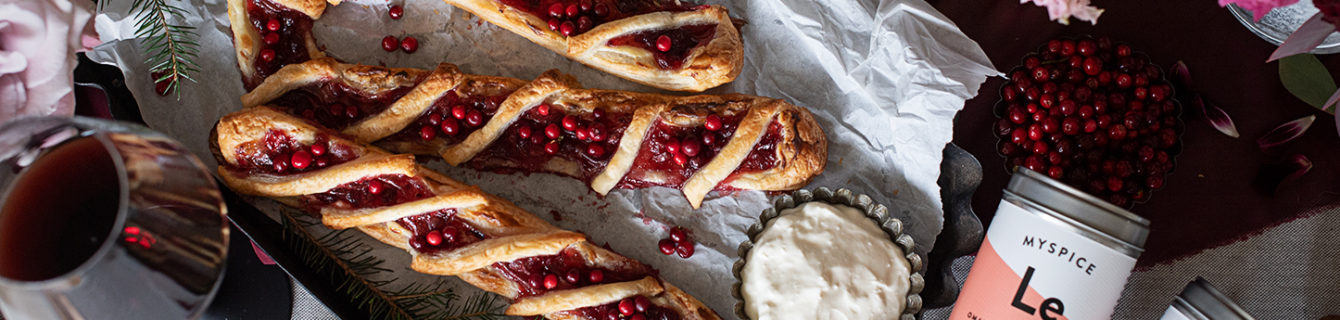 Blätterteig Zuckerstangen