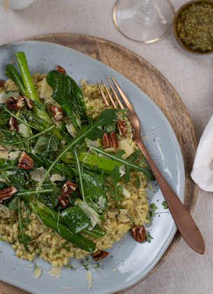 Risotto mit grünem Gemüse